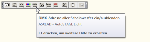 ASXLAD - DMX-Adresse aller Scheinwerfer ein- oder ausblenden