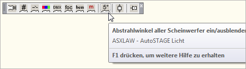 ASXLAW -Abstrahlwinkel aller Scheinwerfer ein- oder ausblenden