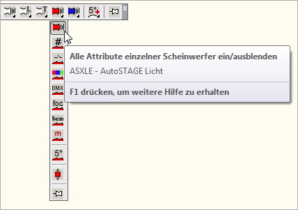 Attribute einzelner Scheinwerfer ein- und ausblenden mit ASXLE