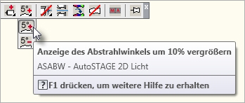 ASABW - Anzeige des Abstrahlwinkels um 10% vergrößern