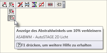 ASABWM - Anzeige des Abstrahlwinkels um 10% verkleinern