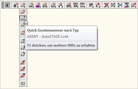 ASGNT - Quick Gerätenummer nach Typ zuordnen