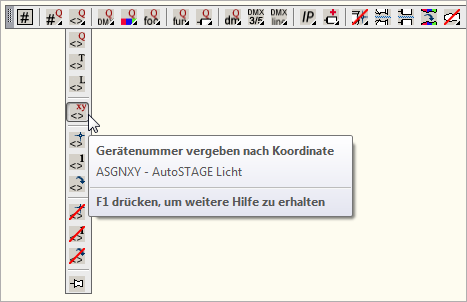 ASGNXY - Gerätenummer vergeben nach Koordinaten