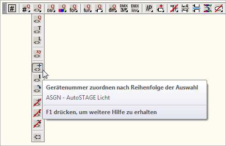 ASGN - Gerätenummer zuordnen nach Reihenfolge der Auswahl