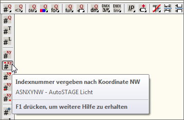 ASNXYNW - Indexnummer vergeben nach Koordinaten mit Voreinstellung NW