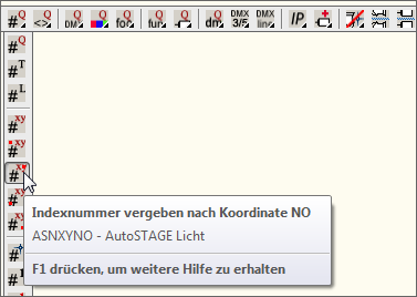 ASNXYNO - Indexnummer vergeben nach Koordinaten mit Voreinstellung NO