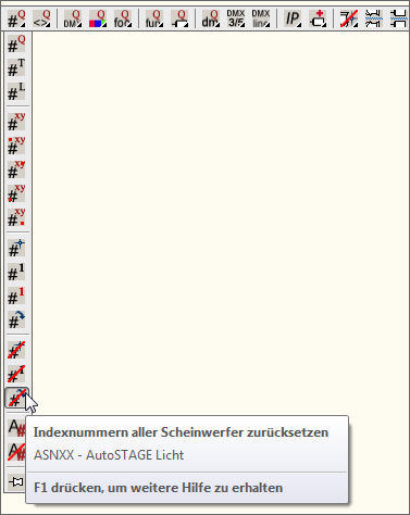 ASNXX - Indexnummer aller Scheinwerfer zurücksetzen