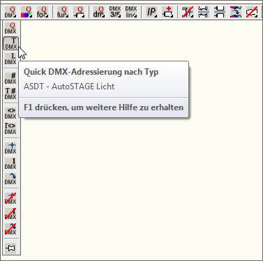 ASDT - Quick DMX-Adressierung nach Typ zuordnen