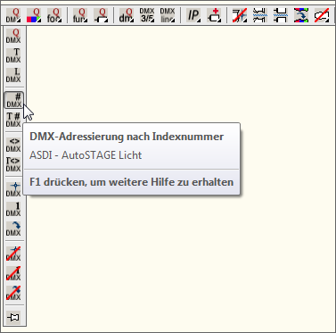 ASDI - DMX-Adressierung nach Indexnummer