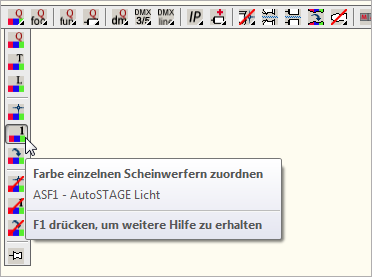 ASF1 - Farbe einzelnen Scheinwerfern zuordnen