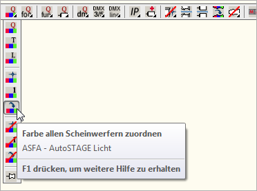 ASFA - Farbe allen Scheinwerfern zuordnen