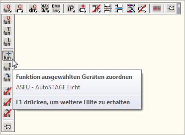 ASFU - Funktion einer Auswahl zuordnen