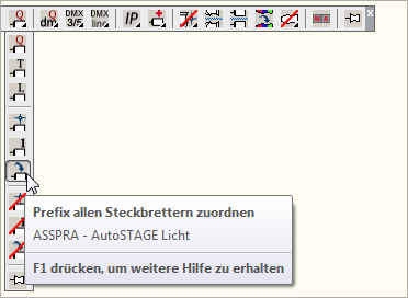 ASSPRA - Prefix allen Steckbrettern zuordnen