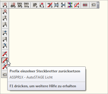 ASSPR1X - Prefix einzelner Steckbrettern zurücksetzen