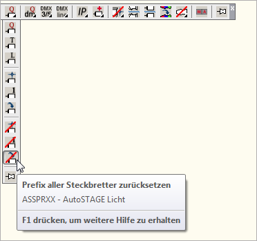 ASSPRXX - Prefix aller Steckbretter zurücksetzen