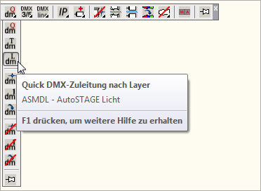 ASMDL - Quick DMX-Zuleitungslängen nach Layer