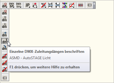 ASMD - Einzelne DMX-Zuleitungslängen bestimmen