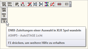ASMP5 - Zuleitung einer Auswahl in XLR 5pol wandeln