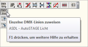 ASDL - Einzelne DMX-Linien zuweisen