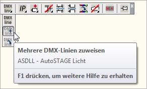ASDLL - Einzelne DMX-Linien zuweisen