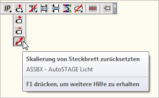 ASSBX - Steckbrett-Größe auf Standardwert zurücksetzen