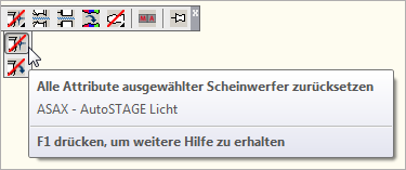 ASAX - Alle Attribute ausgewählter Scheinwerfer zurücksetzen