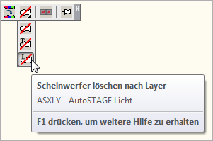 ASXLY - Scheinwerfer löschen nach Layer