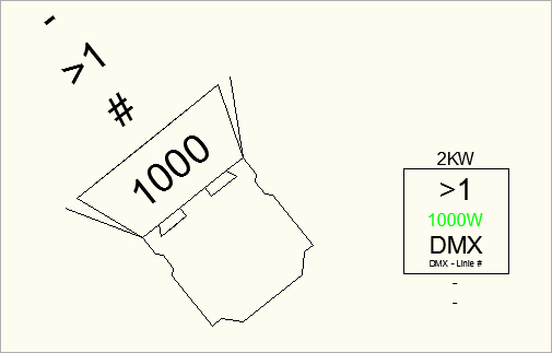 Scheinwerfer patchen auf einen Versatz