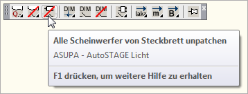 ASUPA - Alle Scheinwerfer von einem Steckbrett unpatchen
