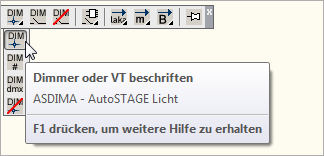 ASDIMA -Patchfeld beschriften
