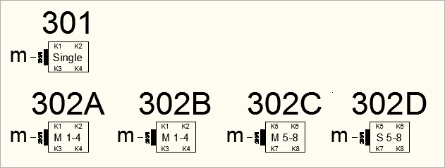 4 Kanal Steckbretter einzeln und als Linie