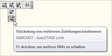 ASMMST - Stückelung von mehreren Zuleitungen bestimmen