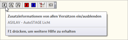 ASXLAV - Zusatzinformationen von allen Versätzen ein- und ausblenden