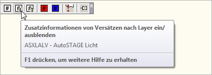 ASXLALV - Zusatzinformationen von Versätzen nach Layer ein- und ausblenden