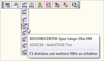 ASXSC10 - XSOUNDCENTER-Spur Länge 10m EIN