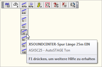 ASXSC25 - XSOUNDCENTER-Spur Länge 25m EIN