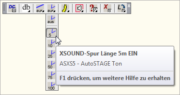 ASXS5 - XSOUND-Spur Länge 5m EIN