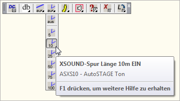 ASXS10 - XSOUND-Spur Länge 10m EIN