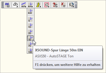 ASXS50 - XSOUND-Spur Länge 50m EIN