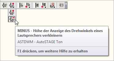 ASTDWM - Drehwinkel aller Lautsprecher verkleinern