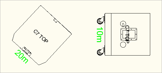 Anzeige der Zuleitungslänge am Lautsprecher Anzeige der Zuleitungslänge am Lautsprecher