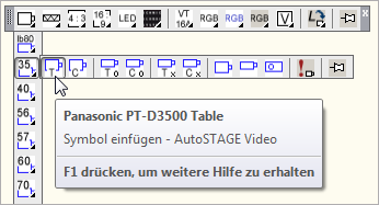 Aufruf der Ansichten aus dem Werkzeugkasten
