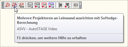 Aufruf des ASVV-Befehls aus dem Video-Werkzeugkasten Aufruf des ASVV-Befehls aus dem Video-Werkzeugkasten