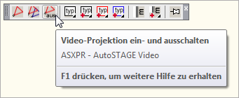 Aufruf des ASXPR-Befehls aus dem Video-Werkzeugkasten Aufruf des ASXPR-Befehls aus dem Video-Werkzeugkasten
