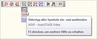 ASVP - Typenbezeichnungen aller Videosymbole ein- und ausblenden