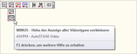 ASVPM - Höher der Anzeige aller Video-Typen verkleinern