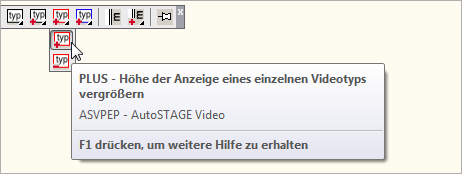 ASVPEP - Höher der Anzeige einzelner Video-Typen vergrößern