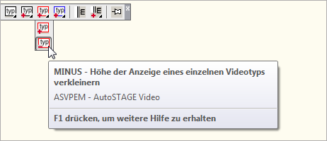 ASVPEM - Höher der Anzeige einzelner Video-Typen verkleinern