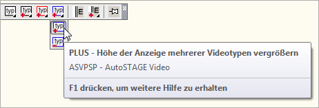 ASVPSP - Höher der Anzeige mehrerer Video-Typen vergrößern