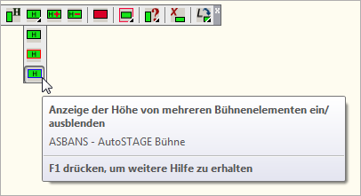 ASBANS - Anzeige der Höhe von mehreren Bühnenelementen ein- und ausblenden